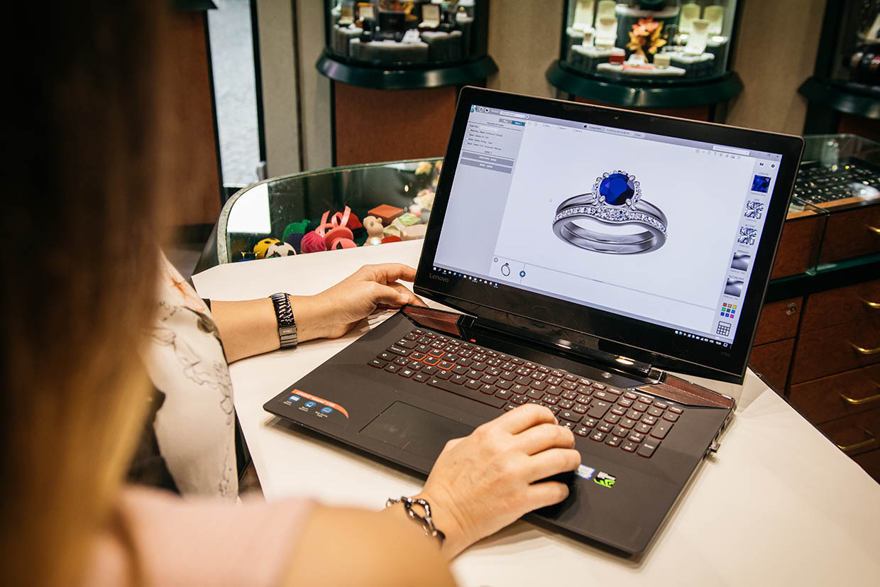 5. Modelování šperku v 3D programu s naším odborníkem